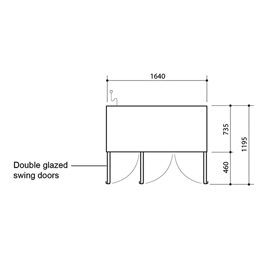 SIMS B1350 Display Fridge